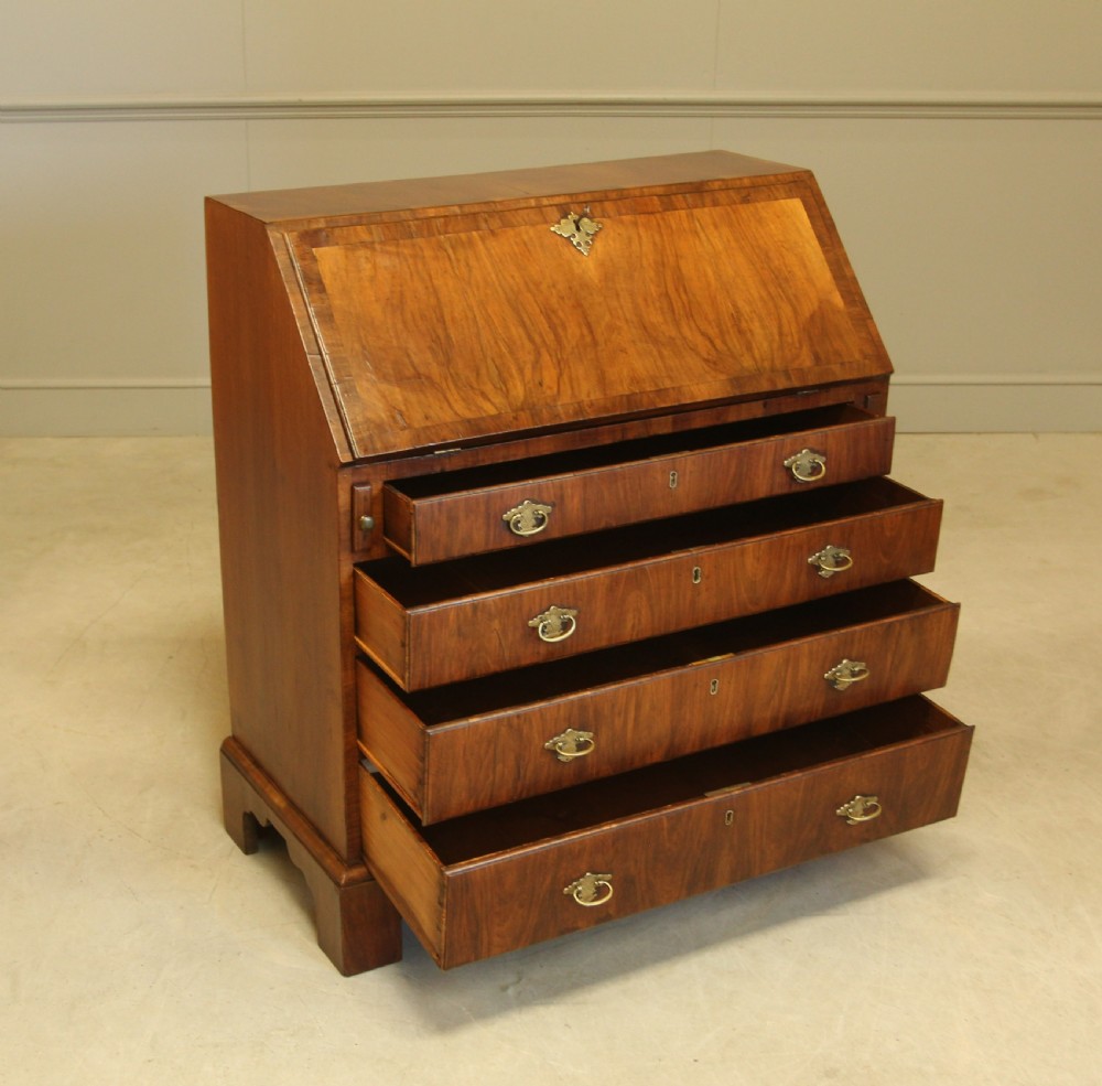 AN 18th century walnut bureau.  View VII