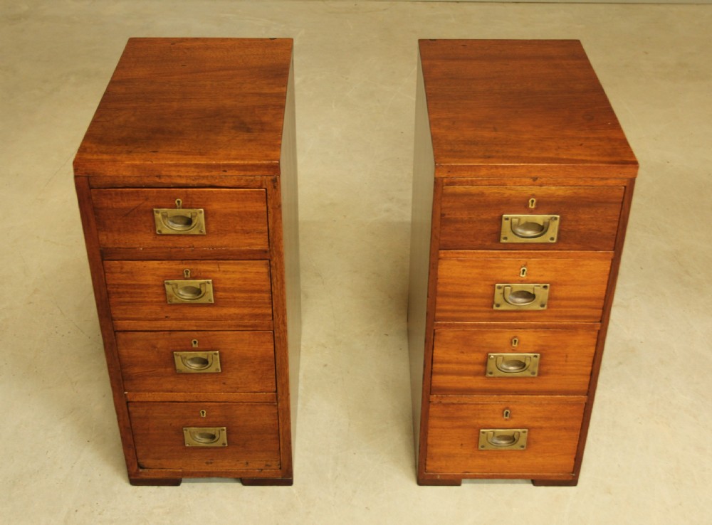 A PAIR OF MAHOGANY BEDSIDE CABINETS. View IV