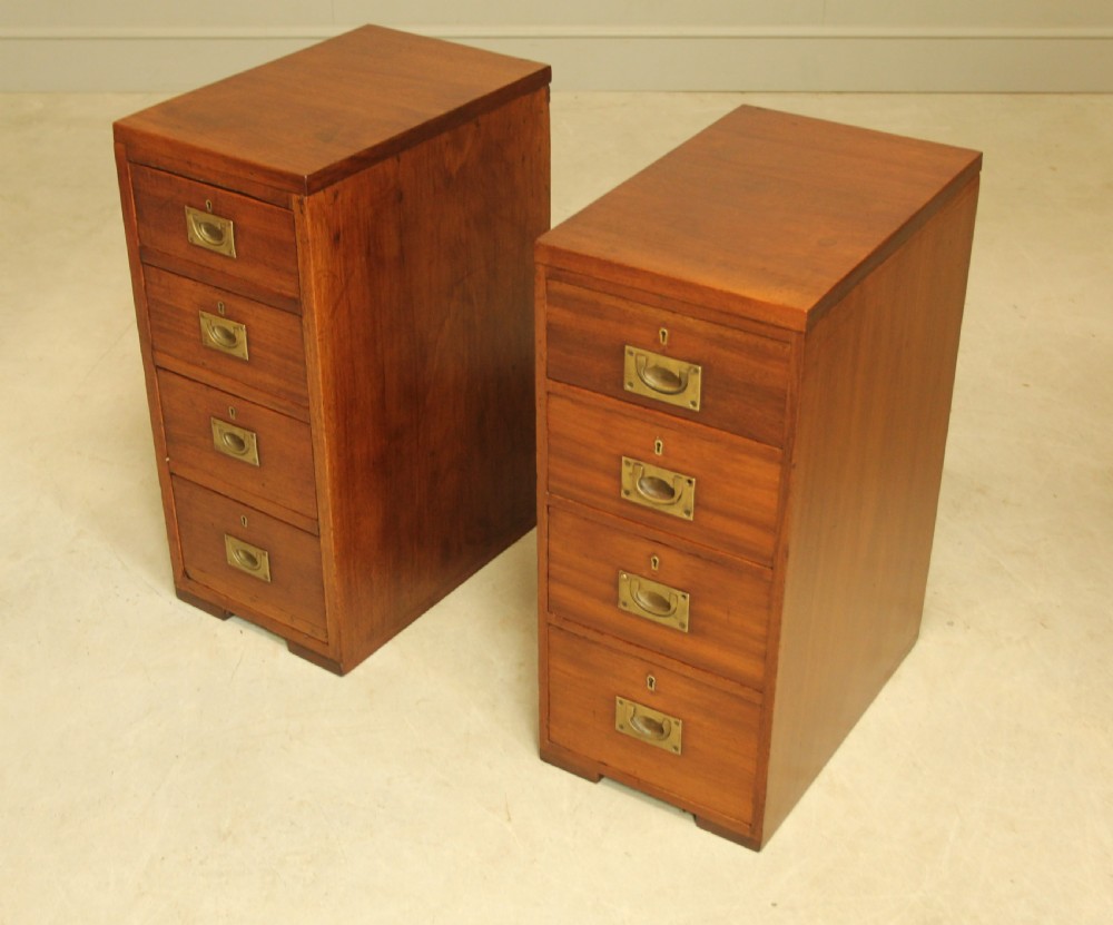 A PAIR OF MAHOGANY BEDSIDE CABINETS. View VI