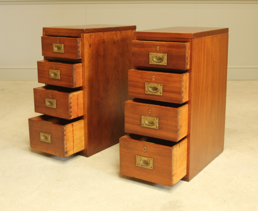 A PAIR OF MAHOGANY BEDSIDE CABINETS. View VII