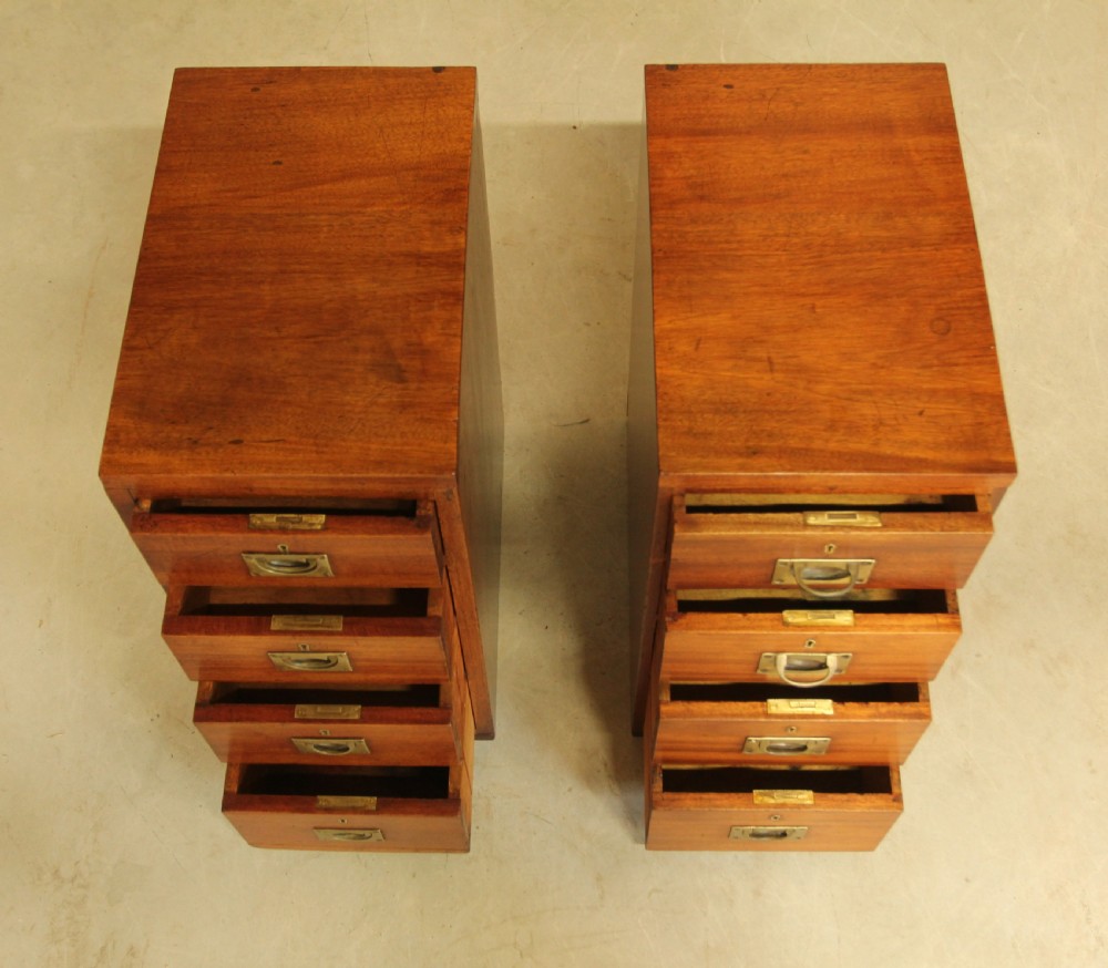 A PAIR OF MAHOGANY BEDSIDE CABINETS. View IX