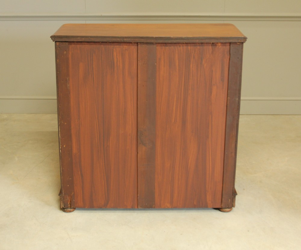 A VICTORIAN BURR WALNUT CHEST OF DRAWERS View X