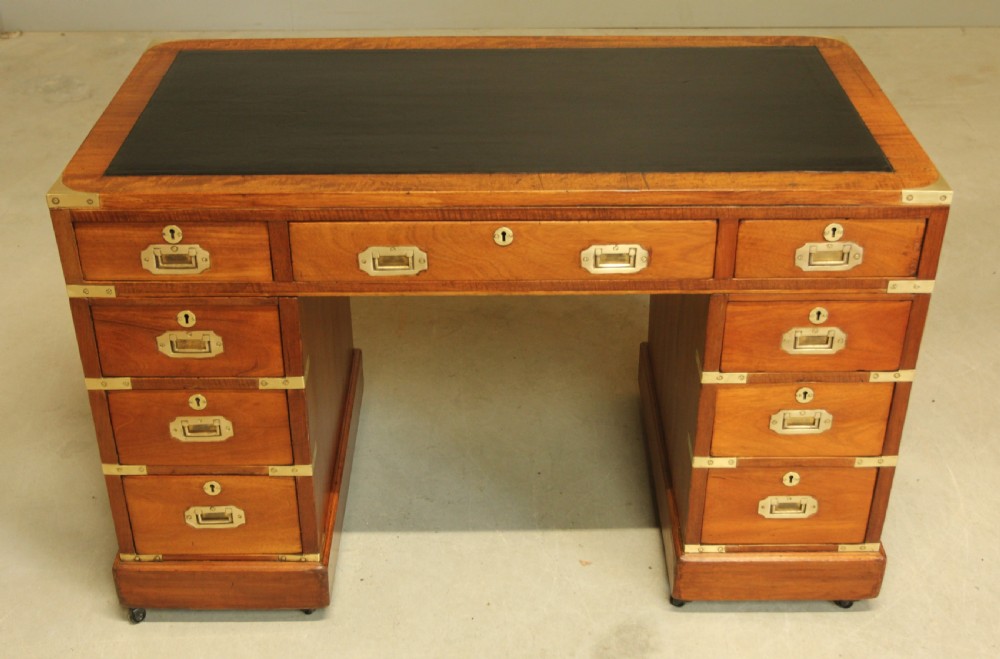 A MAHOGANY MILITARY CAMPAIGN DESK View IV