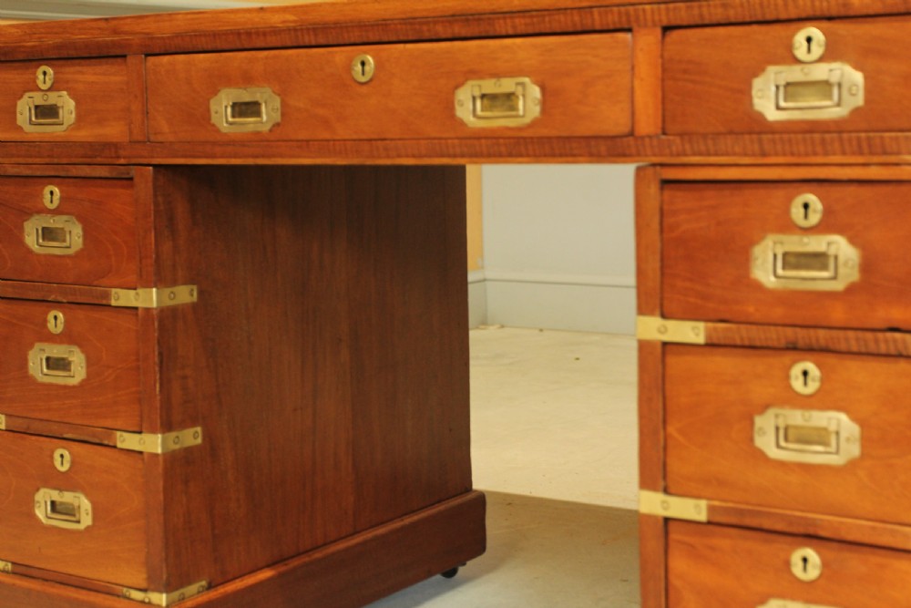 A MAHOGANY MILITARY CAMPAIGN DESK View V