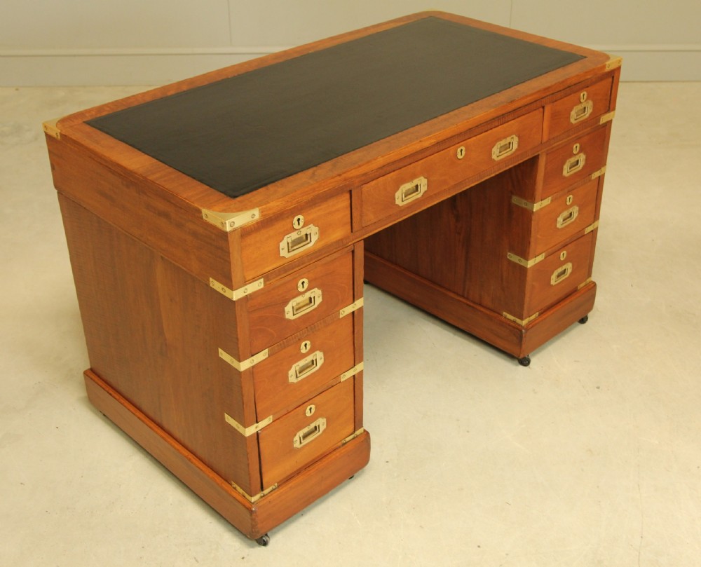 A MAHOGANY MILITARY CAMPAIGN DESK View VII
