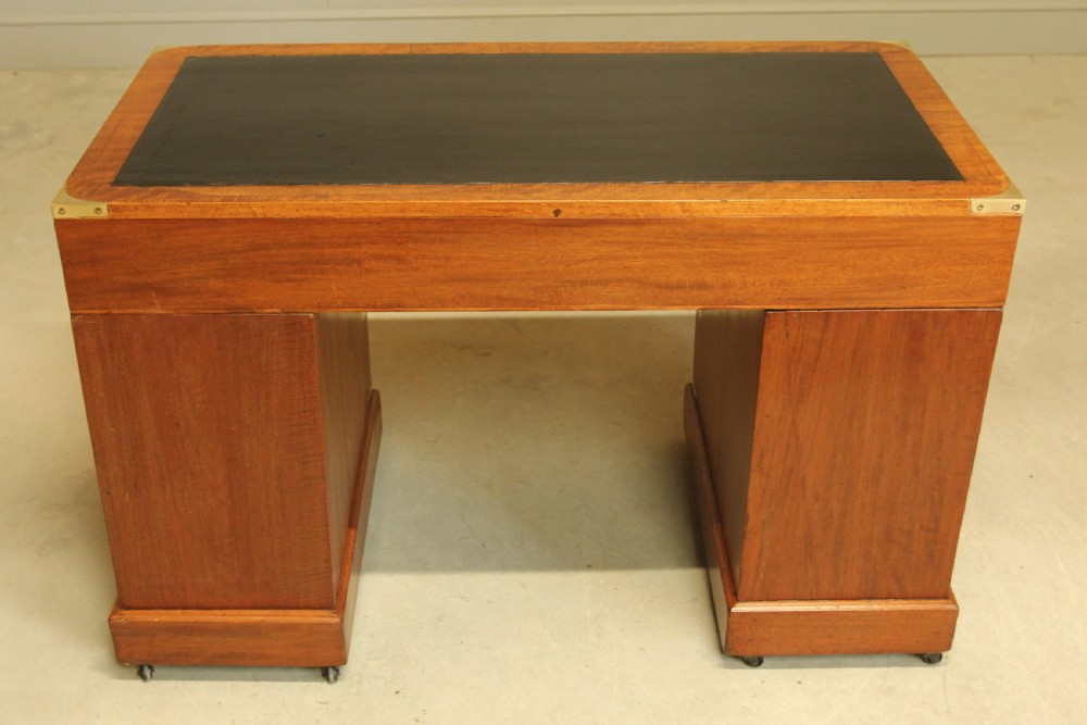A MAHOGANY MILITARY CAMPAIGN DESK View XII