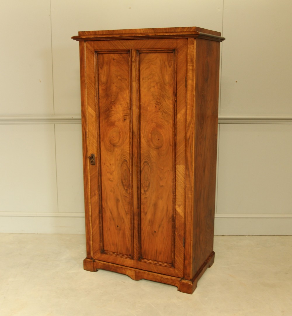 An Exquisite Swedish Neo-Renaissance Burr Walnut Wardrobe.