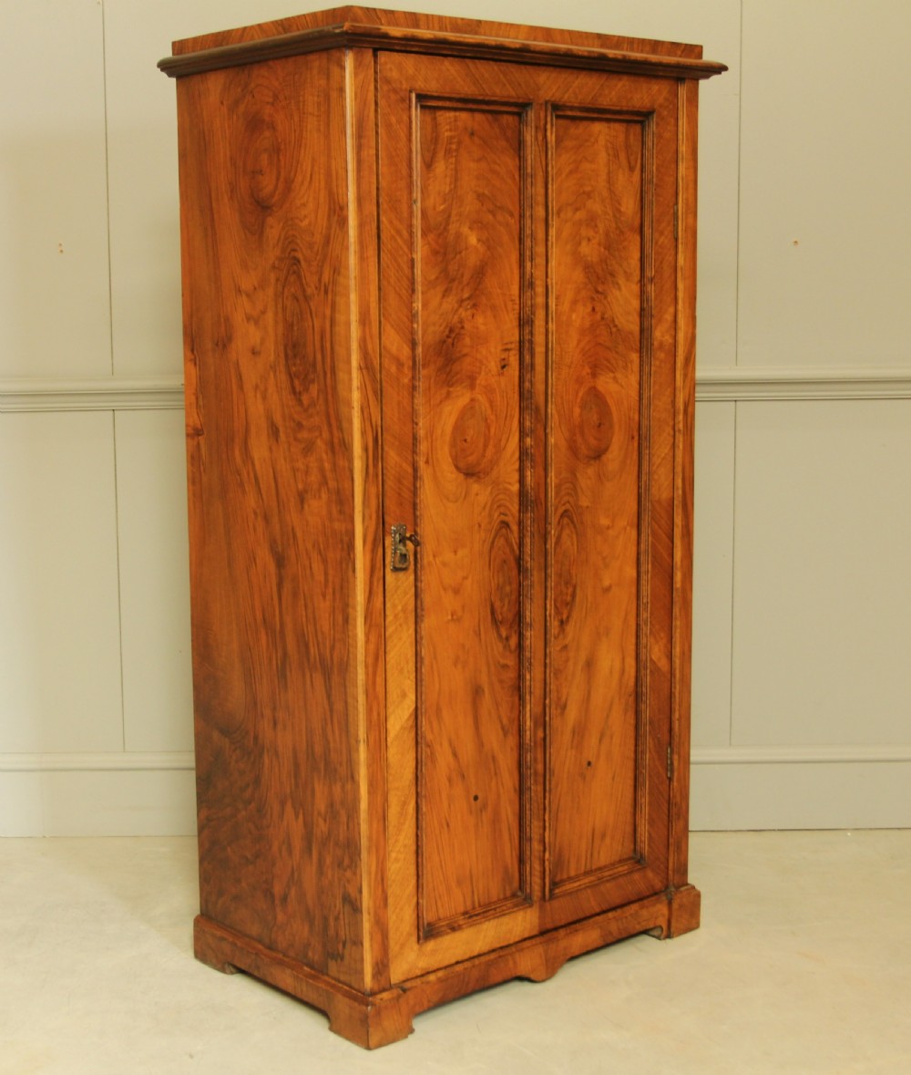 An Exquisite Swedish Neo-Renaissance Burr Walnut Wardrobe. View V