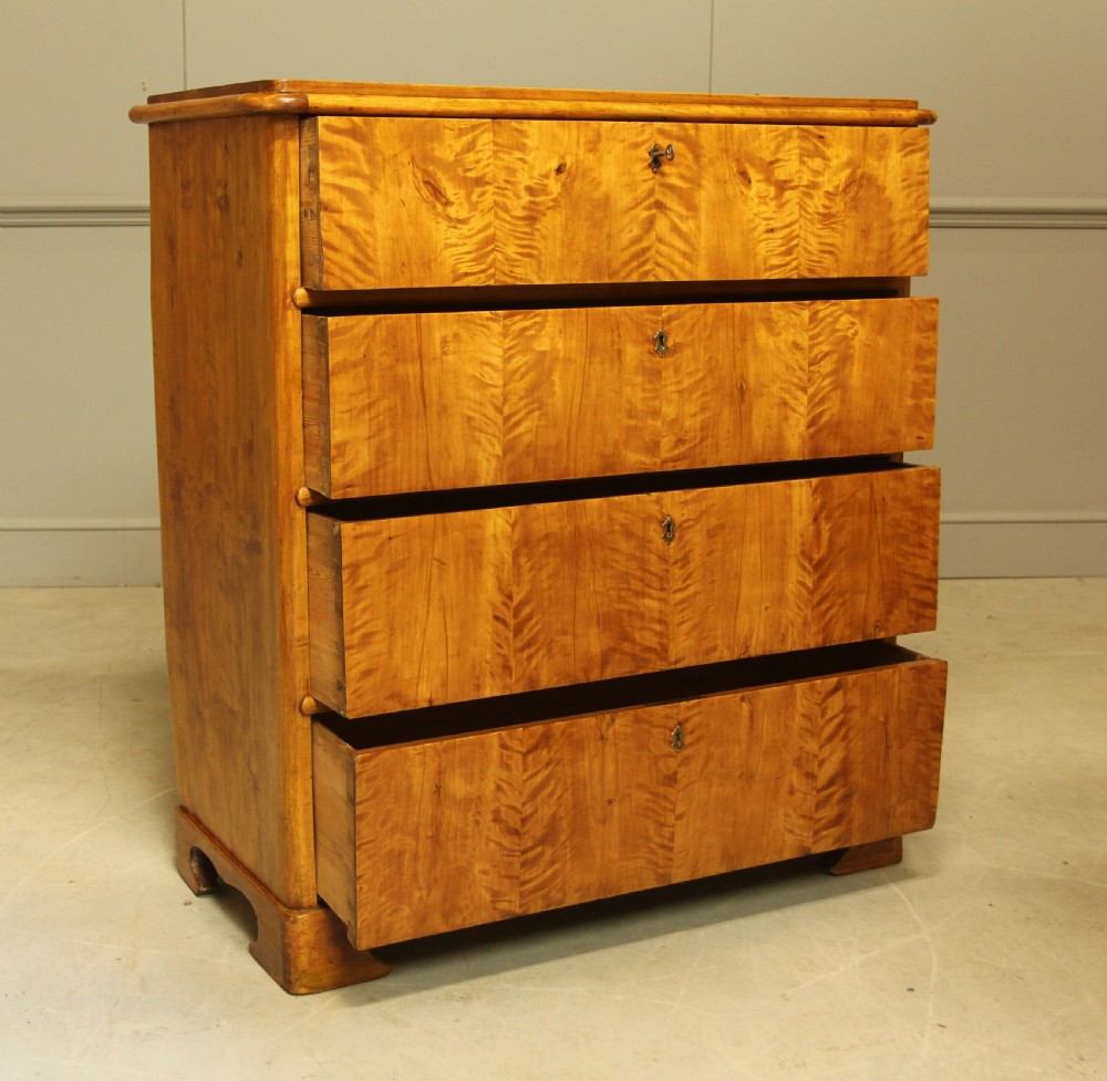 A 19TH CENTURY SWEDISH BIRCH CHEST OF DRAWERS View VII