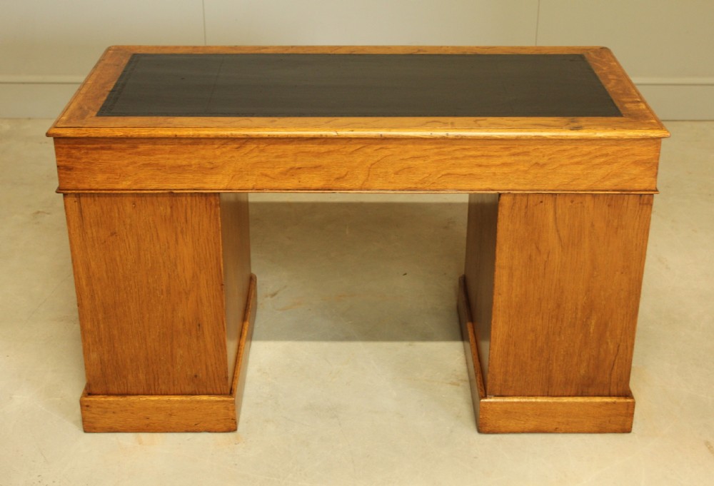 A Victorian Oak Twin Pedestal Desk
 View XI