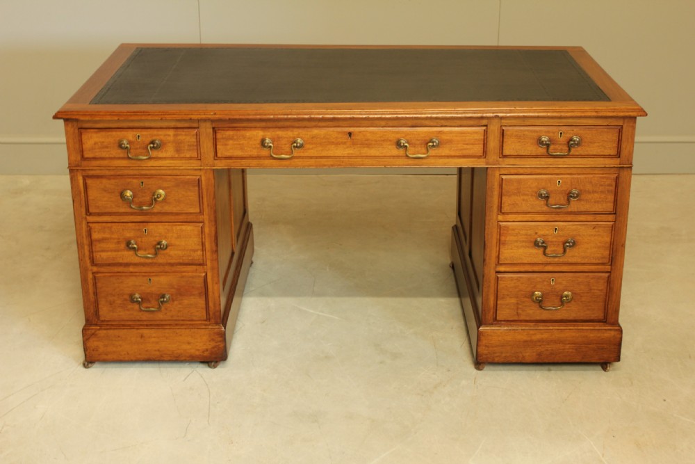 Early 20th Century Mahogany Banker's Desk