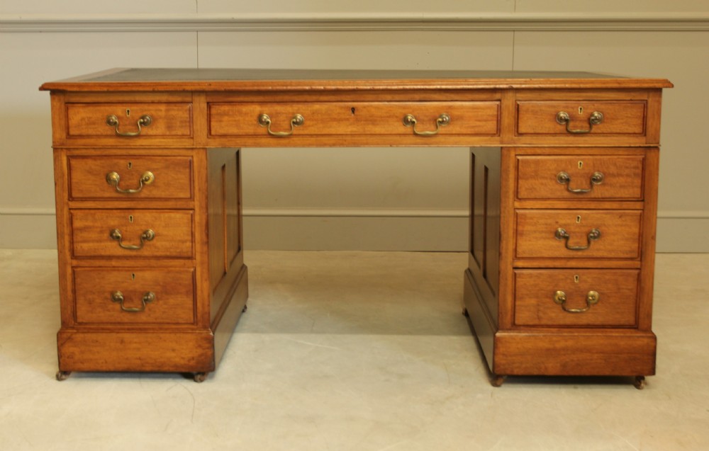 Early 20th Century Mahogany Banker's Desk View II