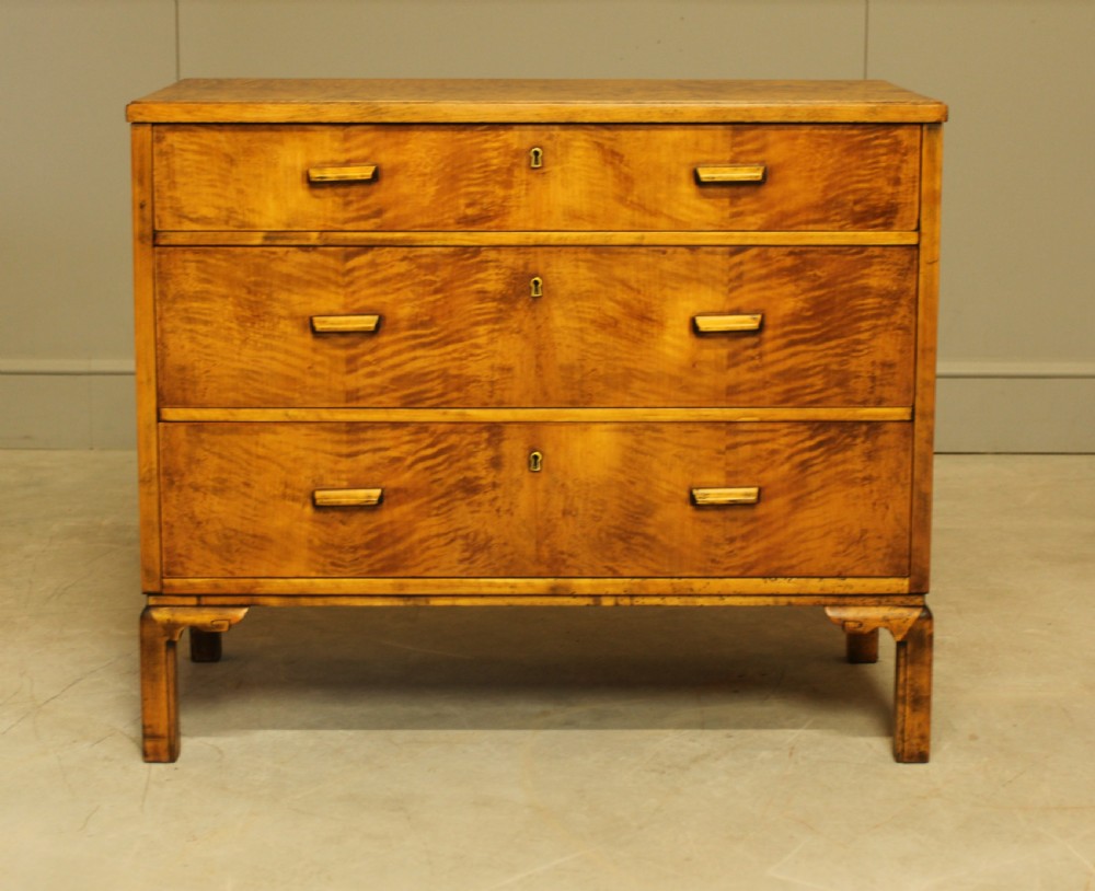 A Swedish Birch Chest of Drawers