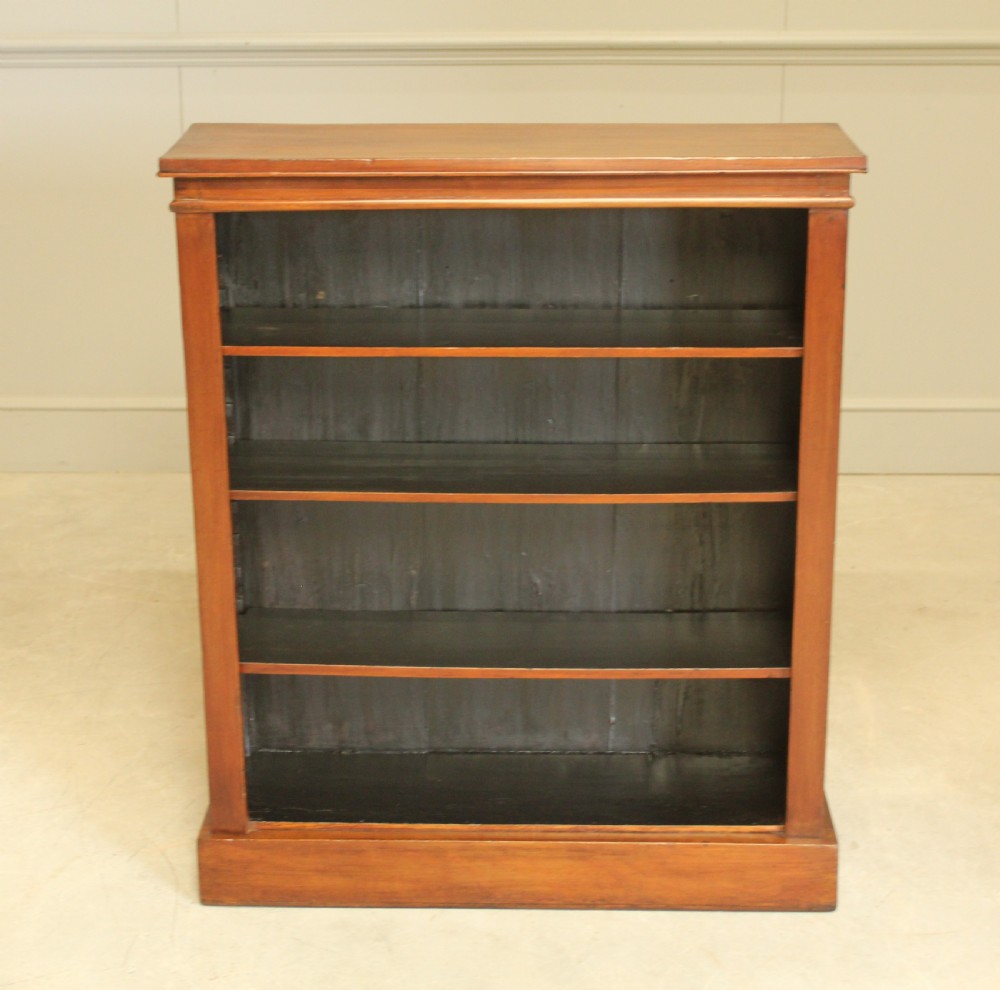 Elegant Victorian Mahogany Open Bookcase View II