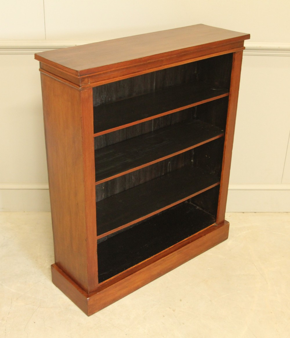 Elegant Victorian Mahogany Open Bookcase View III