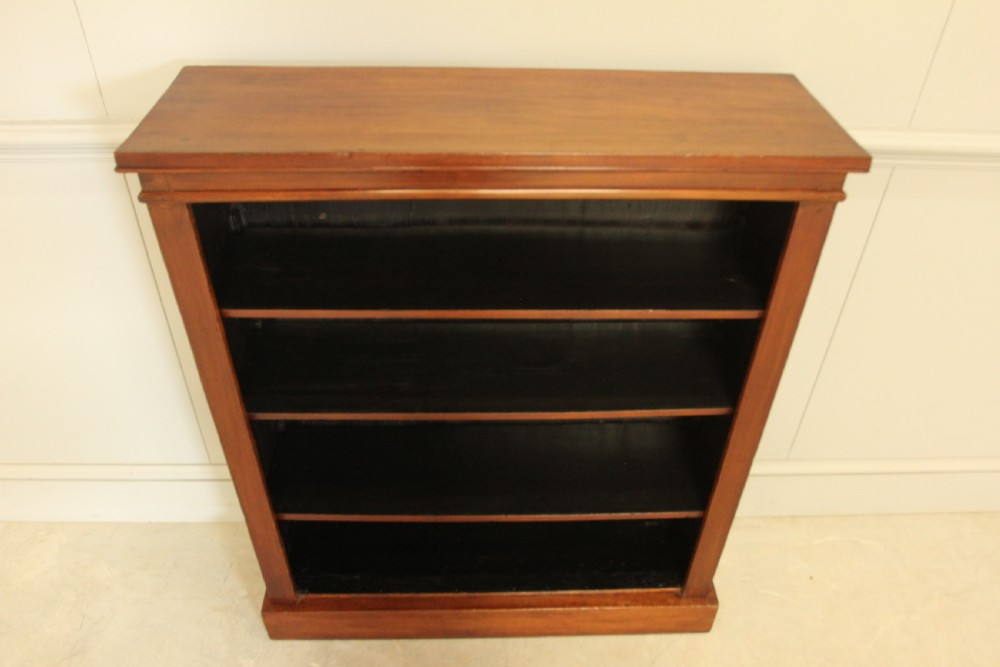 Elegant Victorian Mahogany Open Bookcase View IV