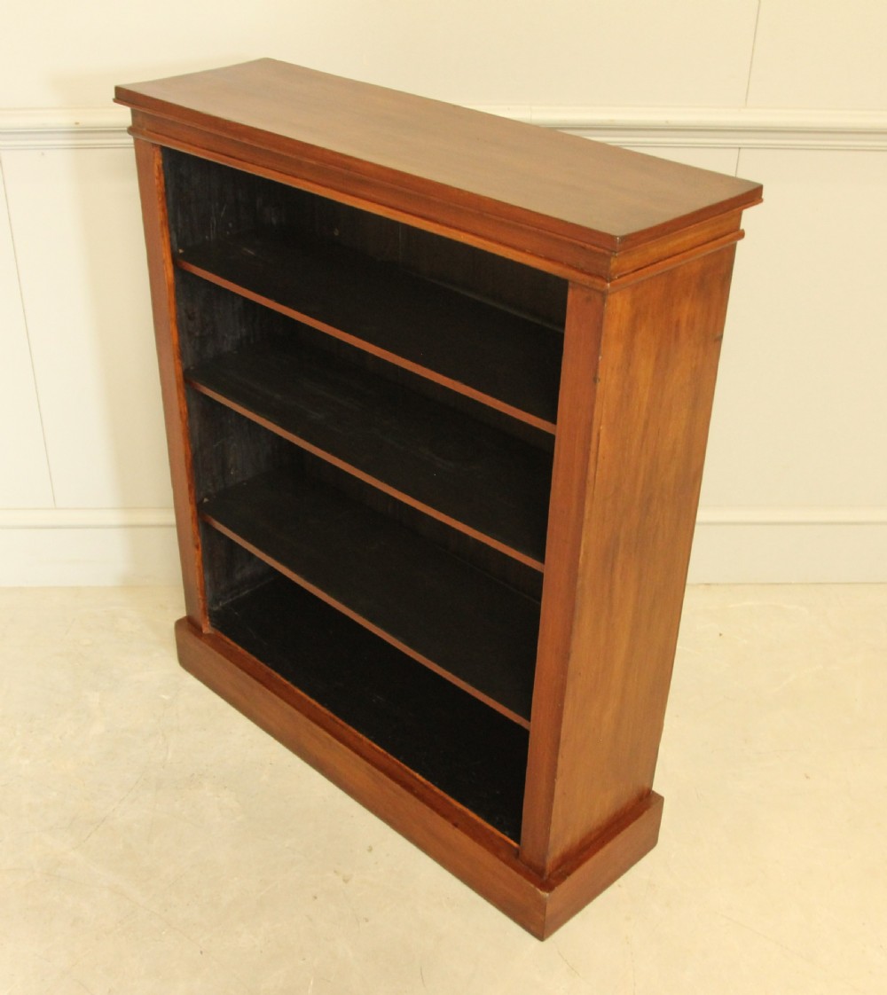 Elegant Victorian Mahogany Open Bookcase View VI