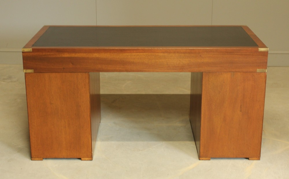 Early 20th Century Mahogany Military Desk View XII