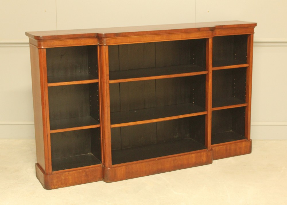 Victorian Mahogany Breakfront Bookcase View II
