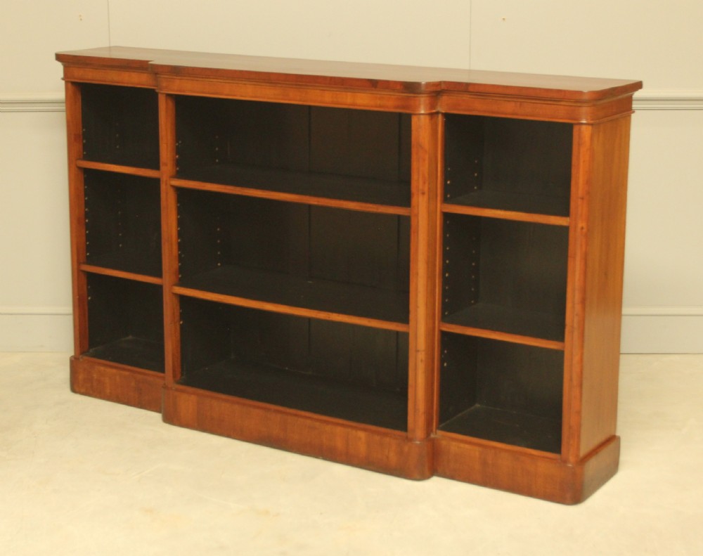 Victorian Mahogany Breakfront Bookcase View VI