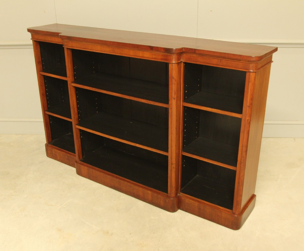 Victorian Mahogany Breakfront Bookcase View VIII