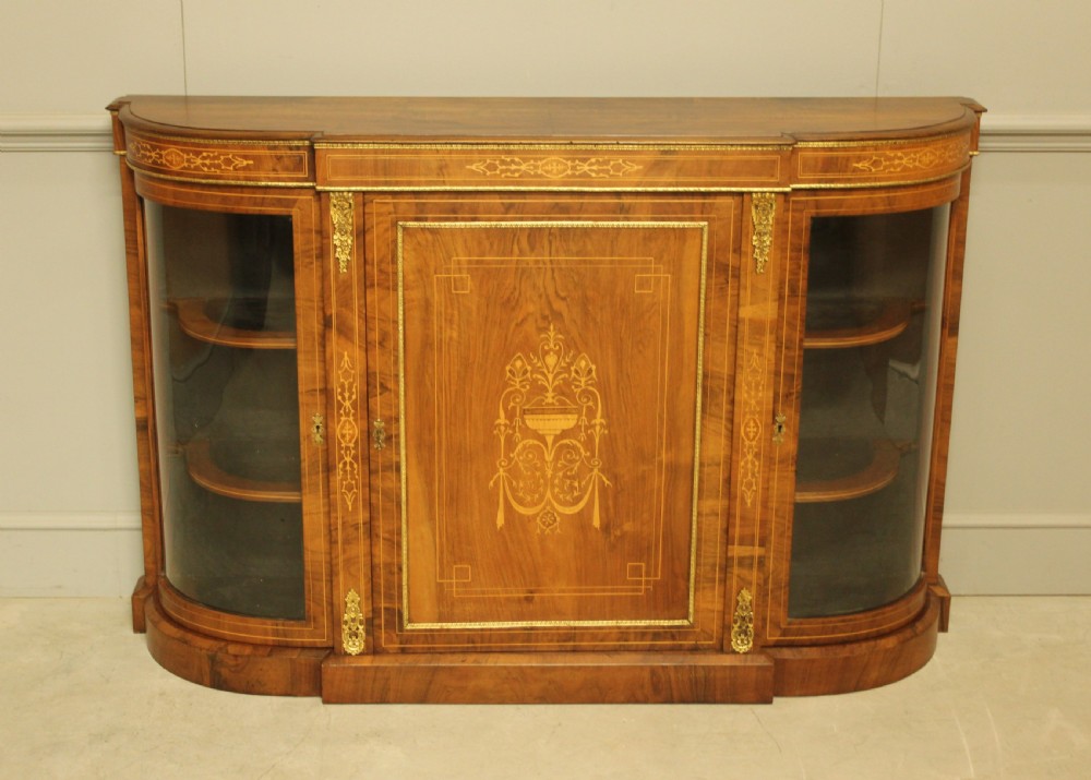  Victorian walnut credenza View II