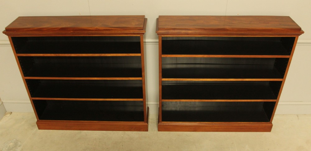 Pair of Danish Mahogany Open Bookcases View V