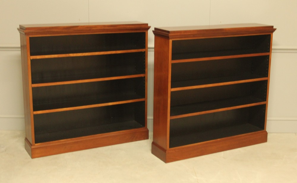 Pair of Danish Mahogany Open Bookcases View VI