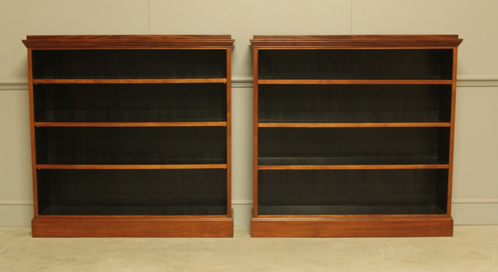 Pair of Danish Mahogany Open Bookcases View IX