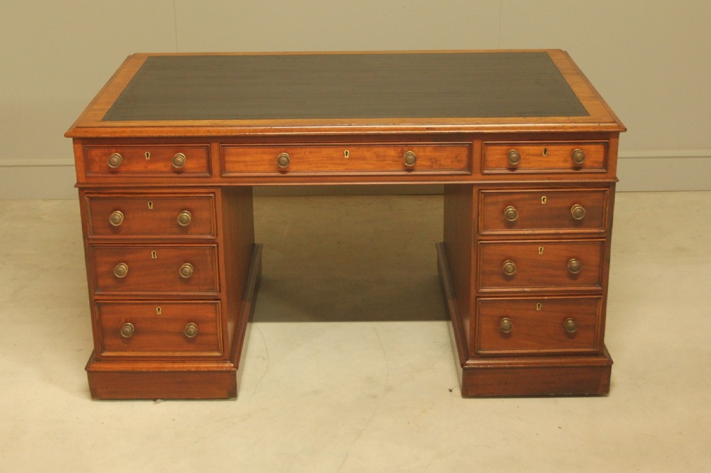 19th Century Mahogany small Partners Desk View II