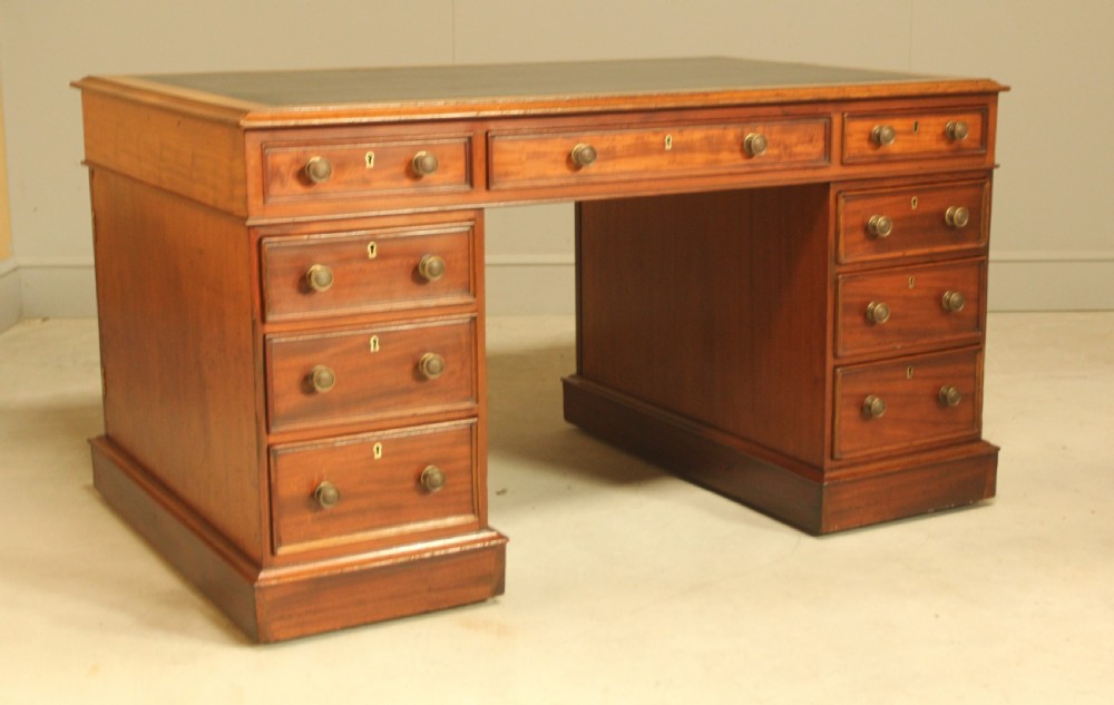 19th Century Mahogany small Partners Desk View III