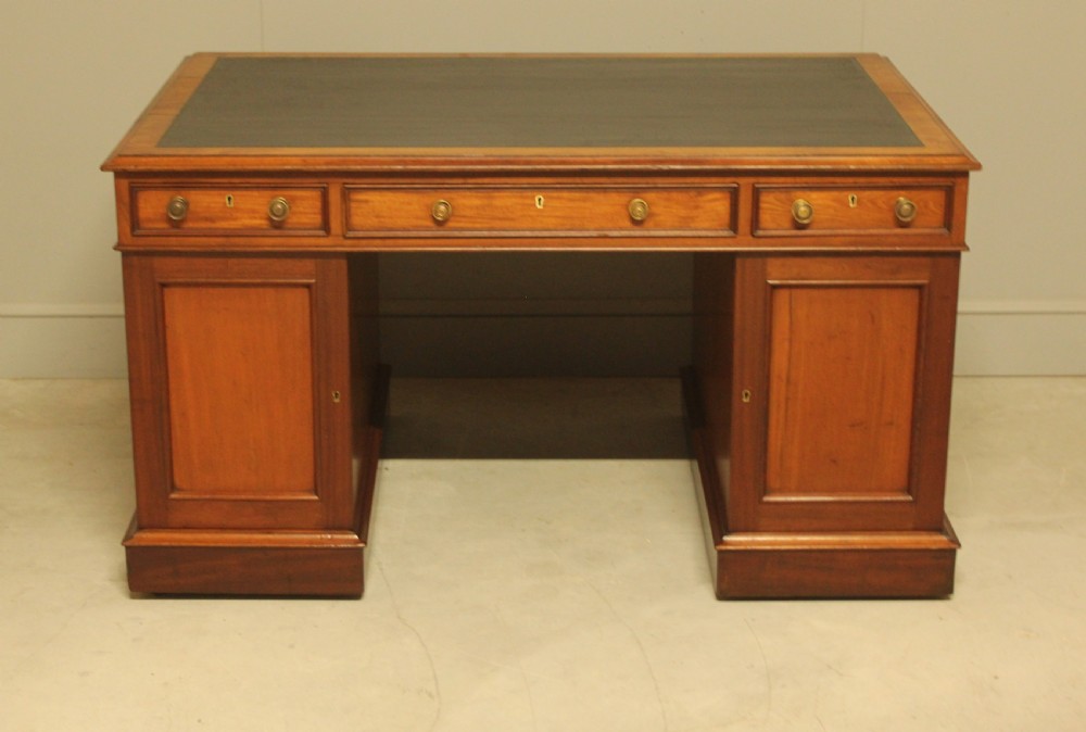 19th Century Mahogany small Partners Desk View X