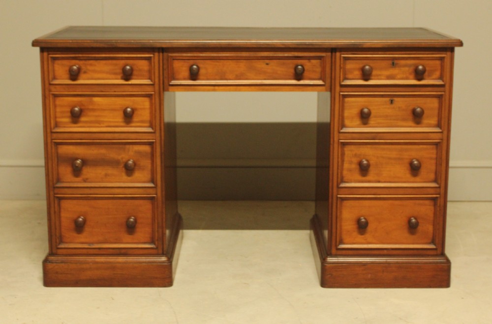 19th Century Mahogany Desk by Rumney & Love, Liverpool