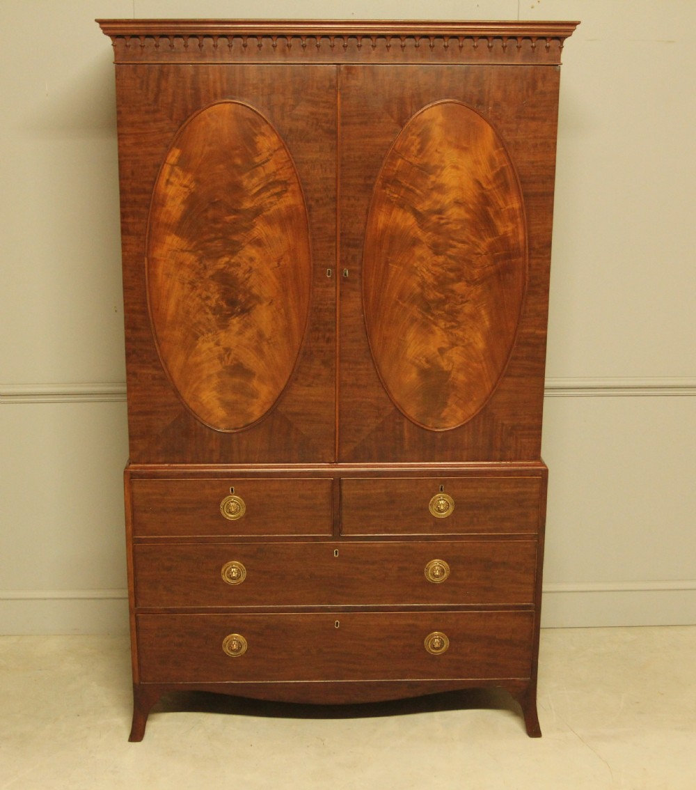 Regency Mahogany Linen Press View II