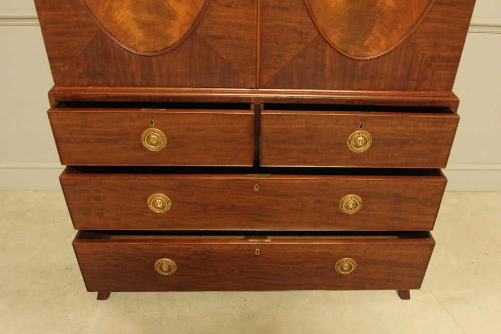 Regency Mahogany Linen Press View VII