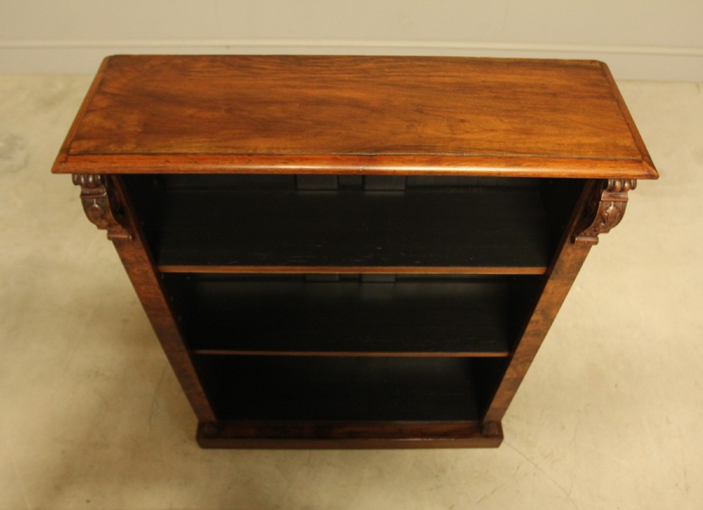 Victorian Burr Walnut Open Bookcase View VIII