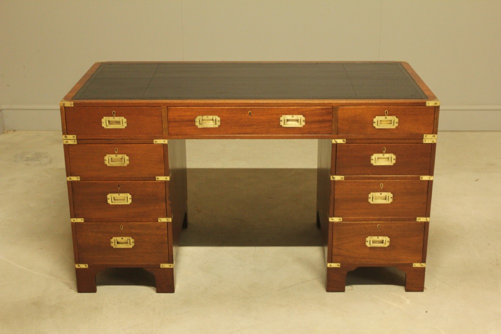 mahogany military desk from the early 20th century