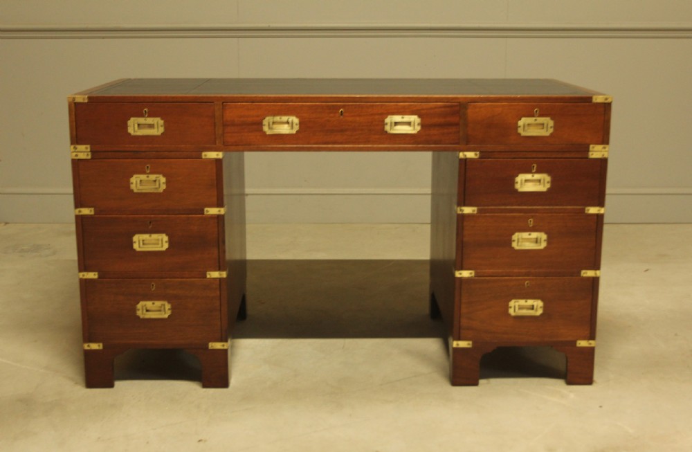 mahogany military desk from the early 20th century View III