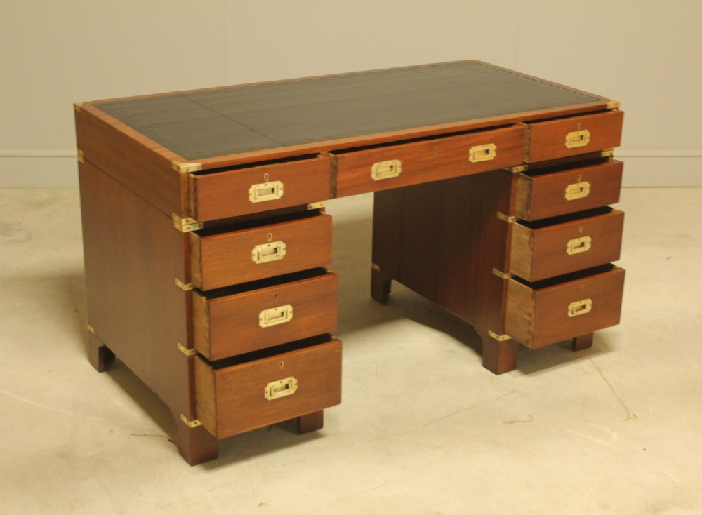 mahogany military desk from the early 20th century View VI
