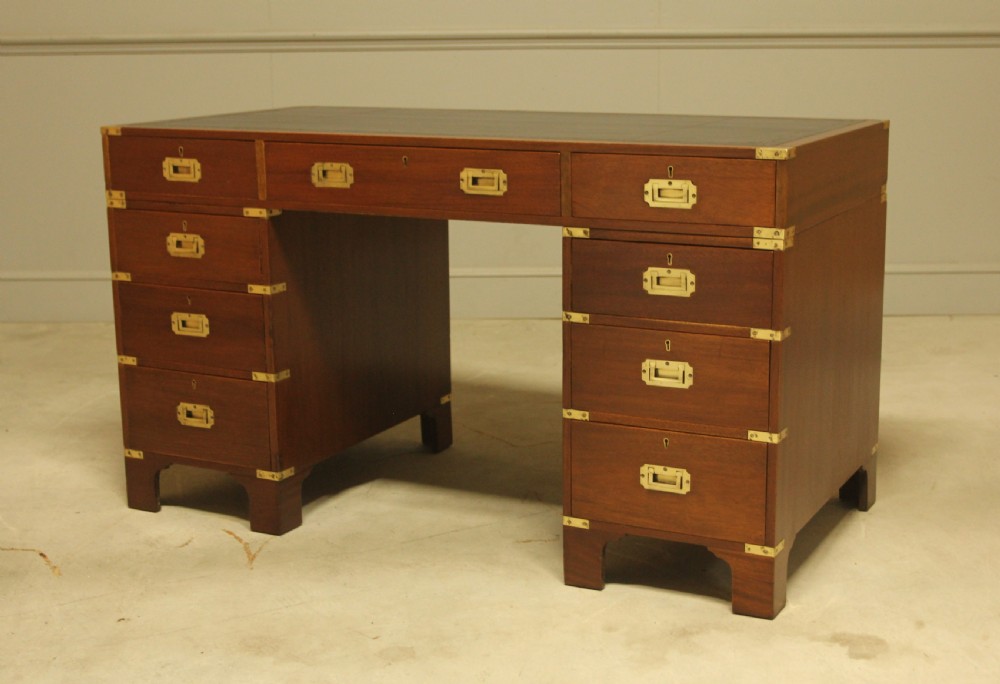 mahogany military desk from the early 20th century View VIII