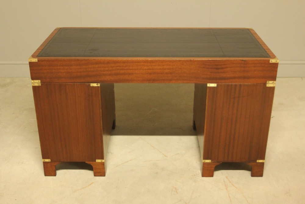 mahogany military desk from the early 20th century View X
