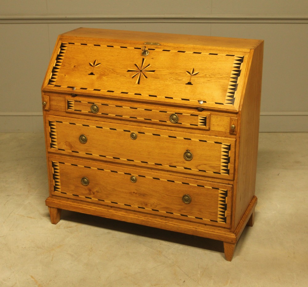 19th-century Swedish oak bureau View VII