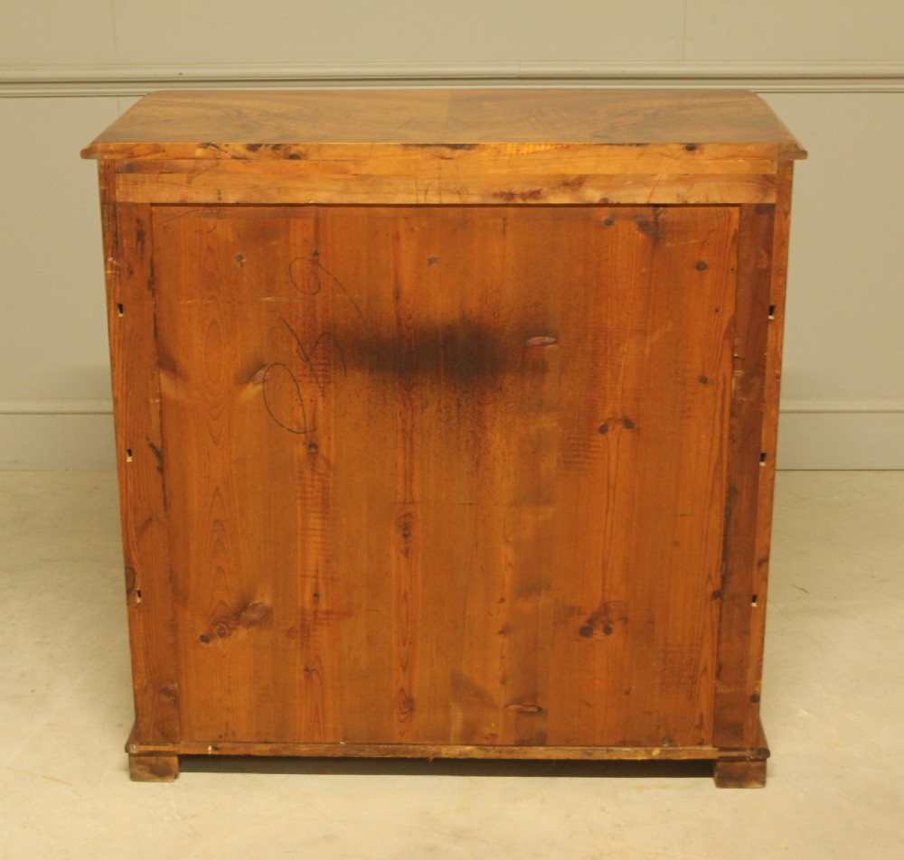 A 19th-century Swedish burr walnut secretaire chest of drawers View XI