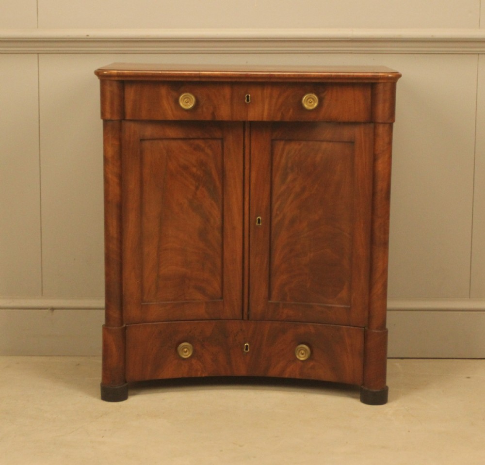 A 19th-century continental concave sideboard