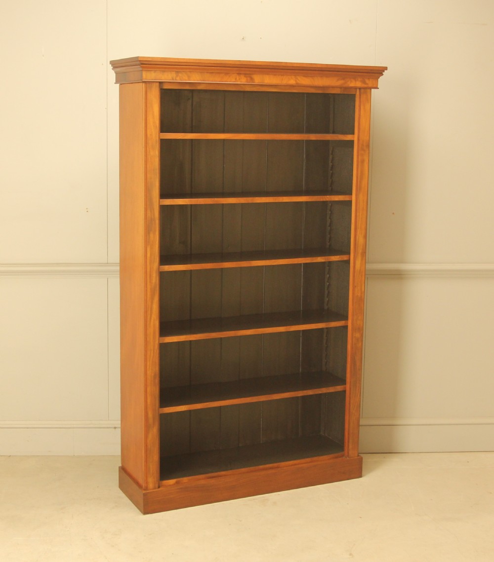A handsome 19th-century mahogany tall open bookcase View III