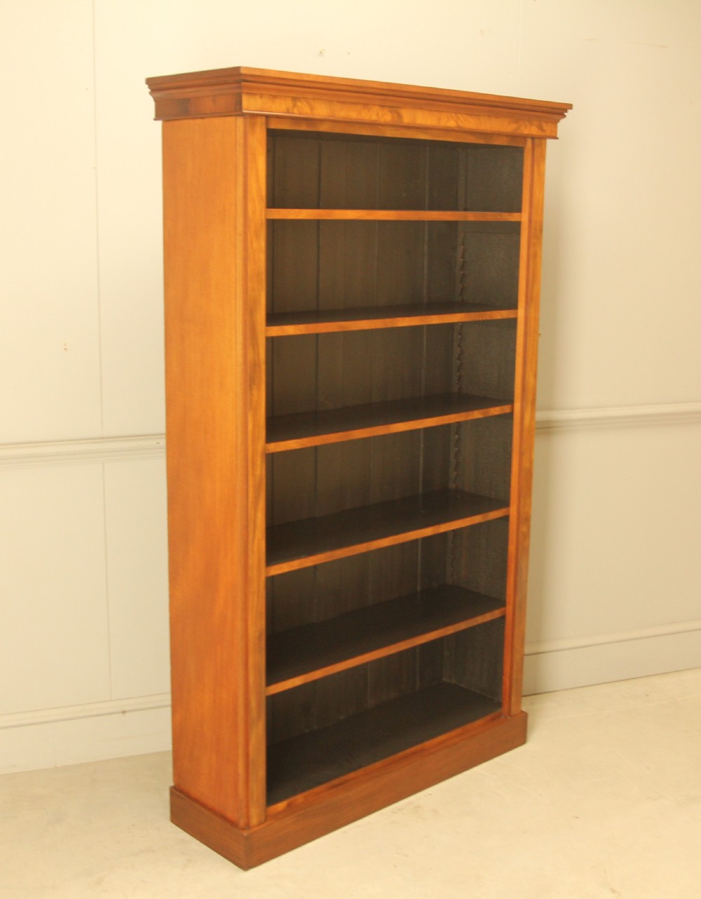 A handsome 19th-century mahogany tall open bookcase View IV