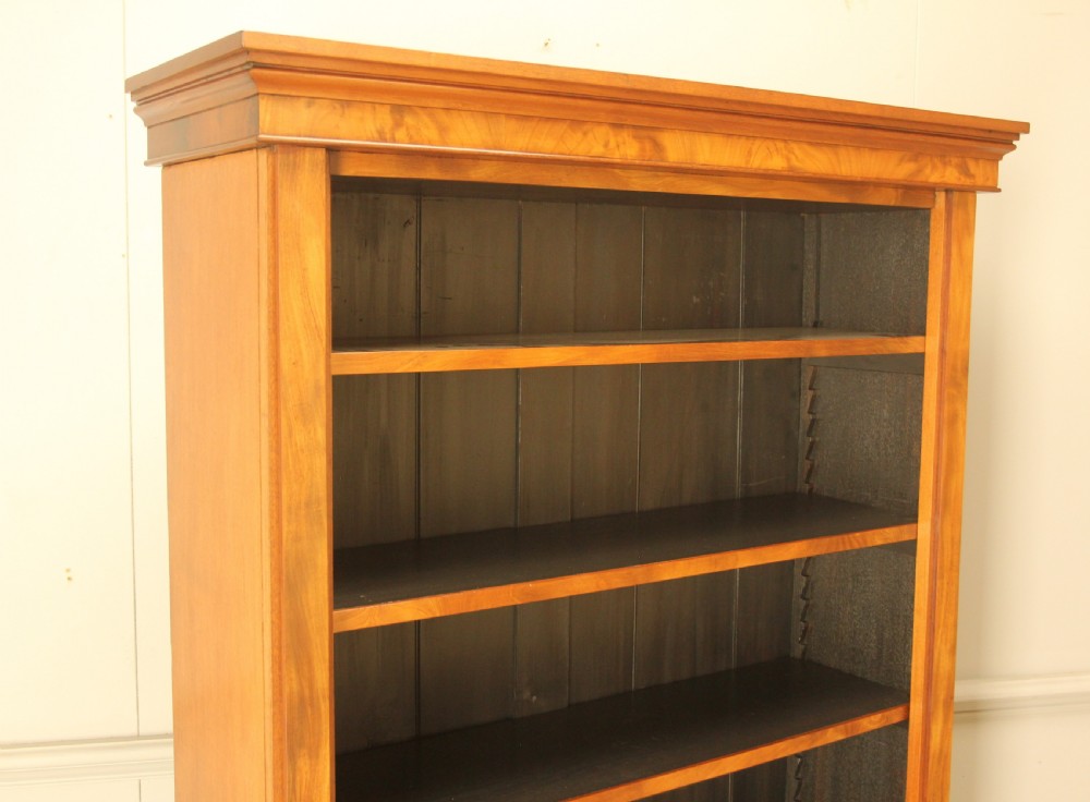 A handsome 19th-century mahogany tall open bookcase View VI