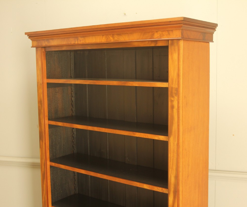 A handsome 19th-century mahogany tall open bookcase View VII