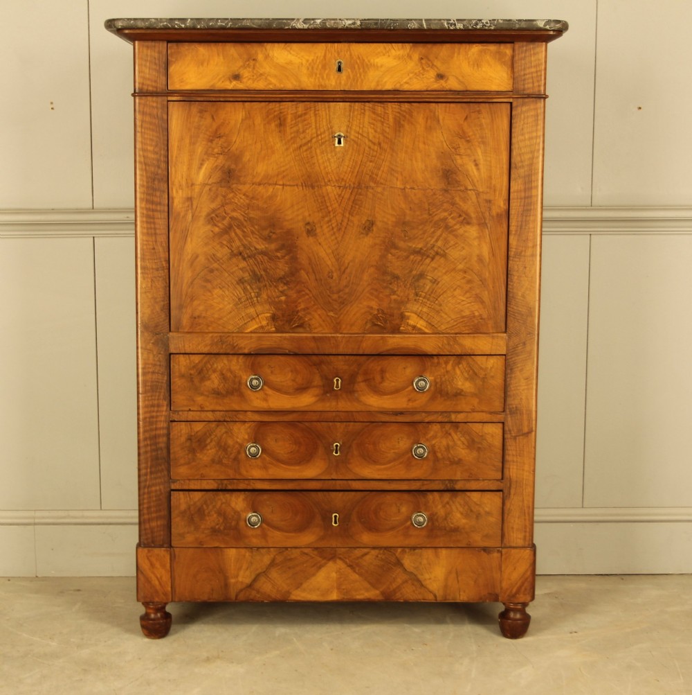 19th‑Century French Walnut Secretaire. View II