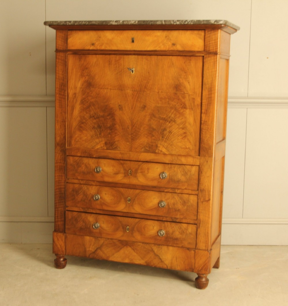 19th‑Century French Walnut Secretaire. View V